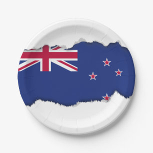 Neuseeland-Flagge Pappteller