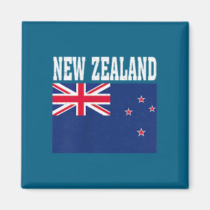 Neuseeland-Flagge patriotische nationale Wurzeln S Magnet