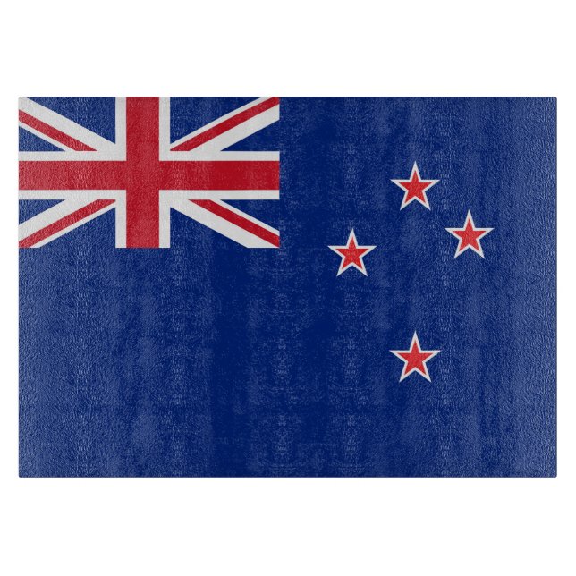 Neuseeland-Flagge Schneidebrett (Vorderseite)