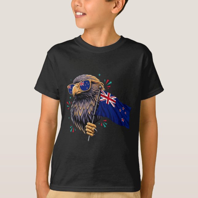 Neuseeland-Flagge  T-Shirt (Vorderseite)