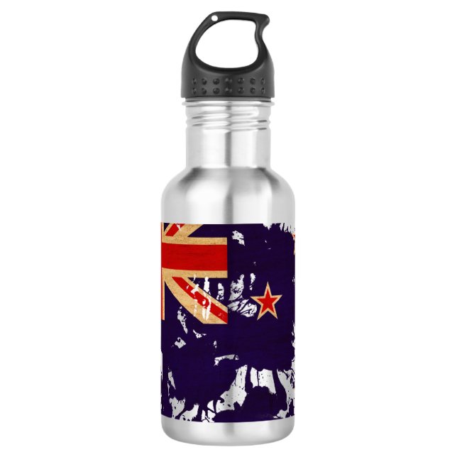 Neuseeland-Flagge Trinkflasche (Vorderseite)