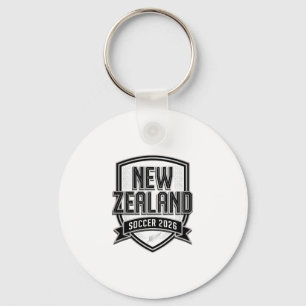 Neuseeland Fußball 2026 Fußball Bold Land Typogr Schlüsselanhänger