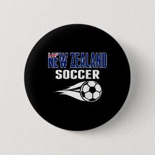 Neuseeland Fußballfans Trikot Unterstützen Neuseel Button