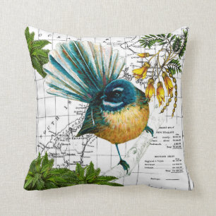 Neuseeland gebürtiges Fantail-Kissen Kissen