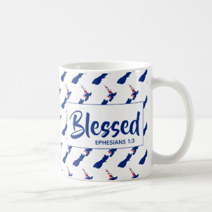NEUSEELAND  Gesegnete Epheser Christliche Schrift Kaffeetasse