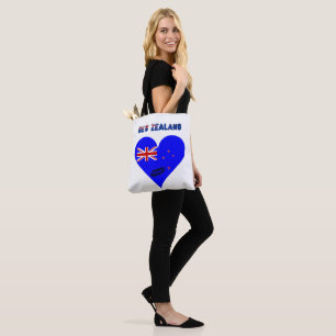 Neuseeland: Herzflagge Tasche