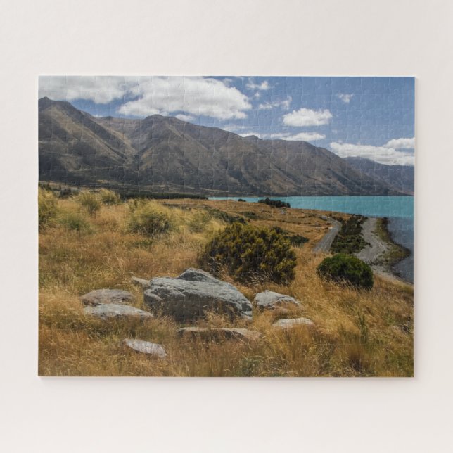 Neuseeland Jigsaw Puzzle - Lake Ohau (Horizontal)