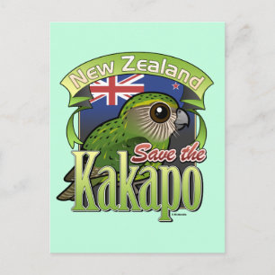 Neuseeland Kakapo gerettet Postkarte