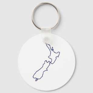 Neuseeland-Karte Schlüsselanhänger