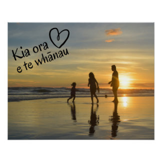 Neuseeland Kia Ora Custom Family Whānau Foto Poster