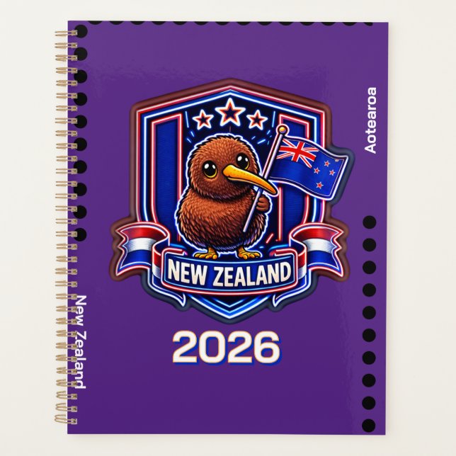 Neuseeland Kinder Planer (Vorderseite)