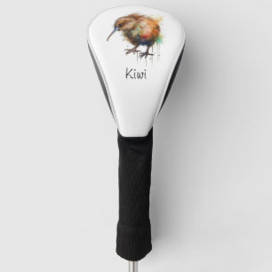 Neuseeland Kiwi Aquarell benutzerdefinierbar Golf Headcover