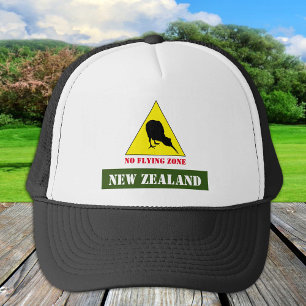 Neuseeland, Kiwi Bird & No Flying Zone /Aotearoa Truckerkappe