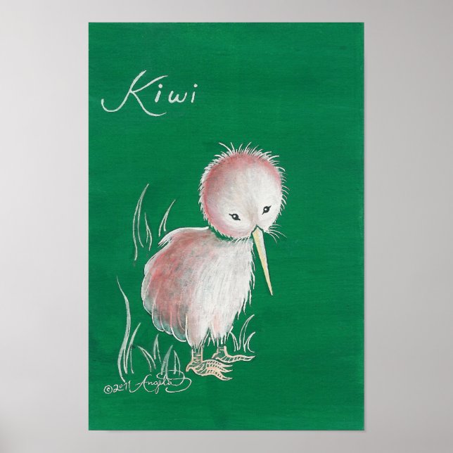 Neuseeland Kiwi Bird Poster (Vorne)
