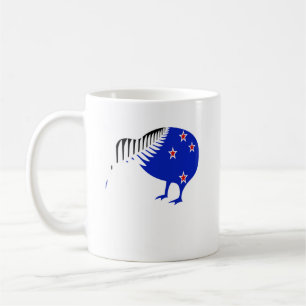Neuseeland, Kiwi Bird, Silver Fern Kaffeetasse