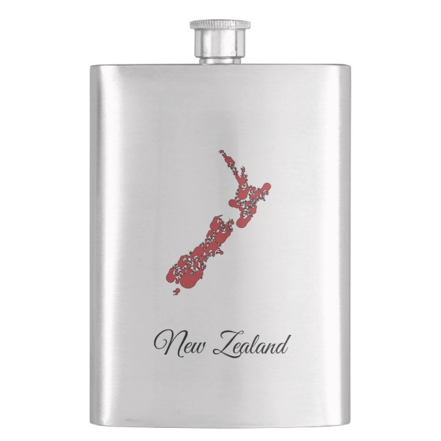 Neuseeland Kiwi Classic Flask Flachmann (Vorderseite)