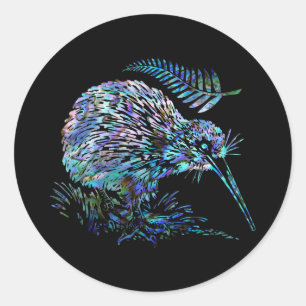 NEUSEELAND KIWI PAUA RUNDER AUFKLEBER