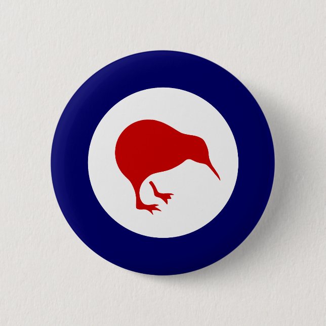 Neuseeland-Kiwi roundel Militärluftfahrt-Abzeichen Button (Vorderseite)