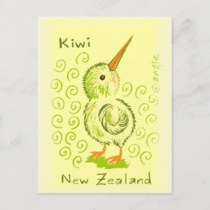 Neuseeland-Kiwi-Vogel Postkarte