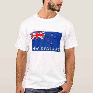 Neuseeland-Landesflaggesymbol-Namentext T-Shirt