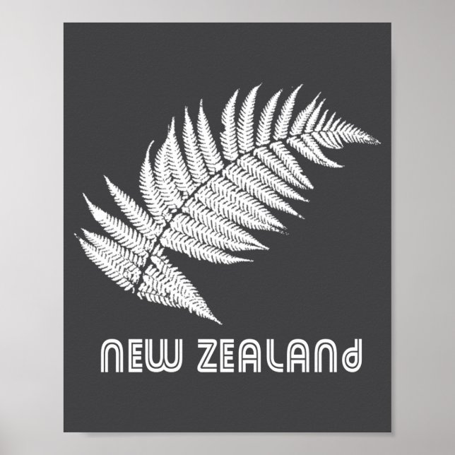 Neuseeland Langarm  Poster (Vorne)