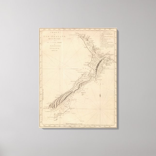 Neuseeland Leinwanddruck (Vorderseite)