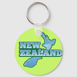 NEUSEELAND mit einer Karte Schlüsselanhänger