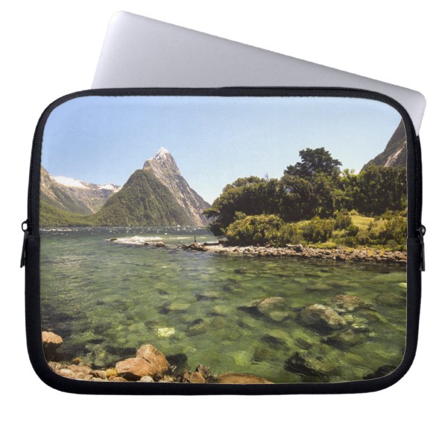 Neuseeland, Miter Peak & Bowen Laptopschutzhülle (Vorderseite)