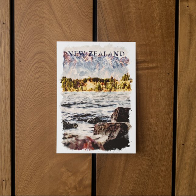 Neuseeland Naturschutzreise Postkarte (new zealand nature postcard)