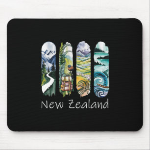 Neuseeland-Pinselstrich Kiwi-Urlaubs-Souvenir Neu Mousepad