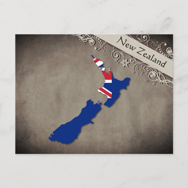 Neuseeland Postkarte (Vorderseite)