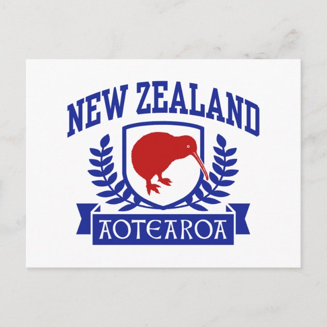 Neuseeland Postkarte (Vorderseite)