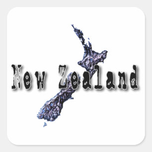 Neuseeland Quadratischer Aufkleber