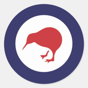 Neuseeland RAF Kiwi Roundel Runder Aufkleber