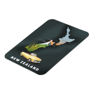 Neuseeland-Reiseposter Magnet