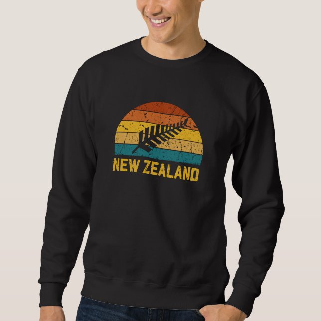 Neuseeland Retro Sweatshirt (Vorderseite)