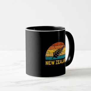 Neuseeland Retro Tasse