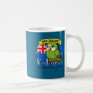 Neuseeland rettet den Kakapo niedlichen süßen Voge Kaffeetasse