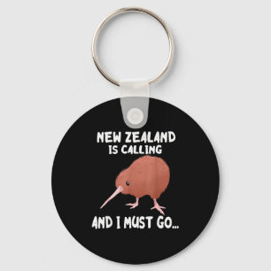 Neuseeland ruft Kiwi-Vogel-Wildtier  Schlüsselanhänger