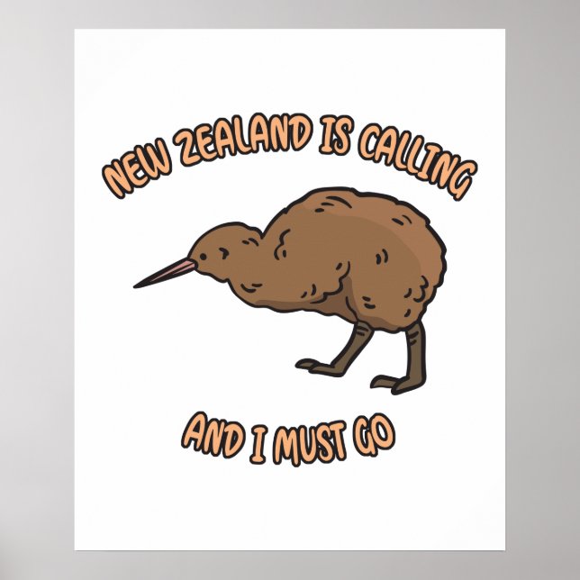 Neuseeland ruft poster (Vorne)