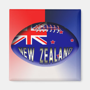Neuseeland Rugby Ball Magnet