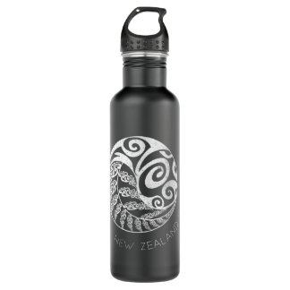Neuseeland Rugby Maori Inspirierte Kiwi & Silver F Edelstahlflasche
