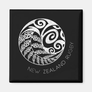 Neuseeland Rugby Maori Insred Kiwi & Silber F Magnet