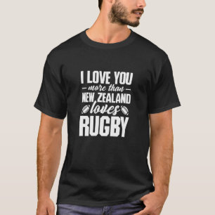 Neuseeland Rugby Player Rugger Sport Fan T-Shirt