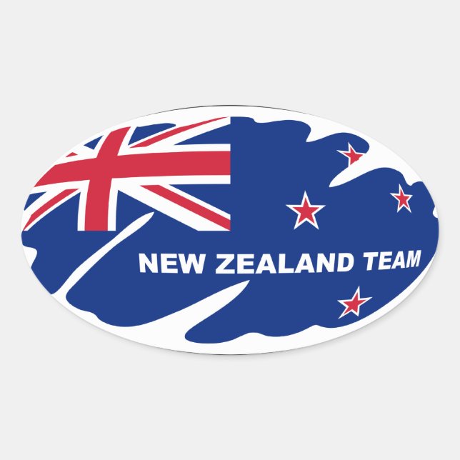 Neuseeland Rugby Sticker (Vorderseite)