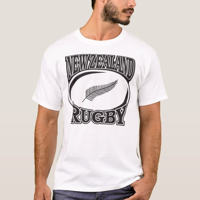 Neuseeland-Rugby T-Shirt (Vorderseite)