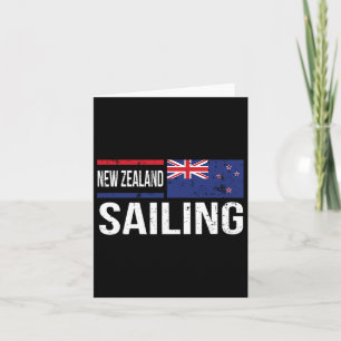 Neuseeland-Segelflagge Segler Bootsrennen Tee Karte