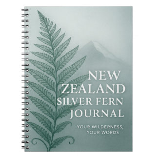 Neuseeland-Silberfarn-Journal – Wildnis  Notizblock