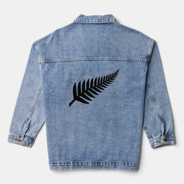 Neuseeland Silver Fern Jeansjacke (Rückseite)