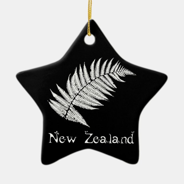 Neuseeland Silver Fern Ornament (Vorne)